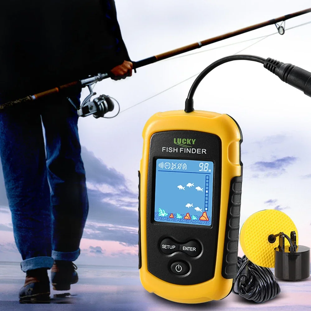 Lucky LCD Color Screen Portabl - Fish Finder Battery ulasan dan harga