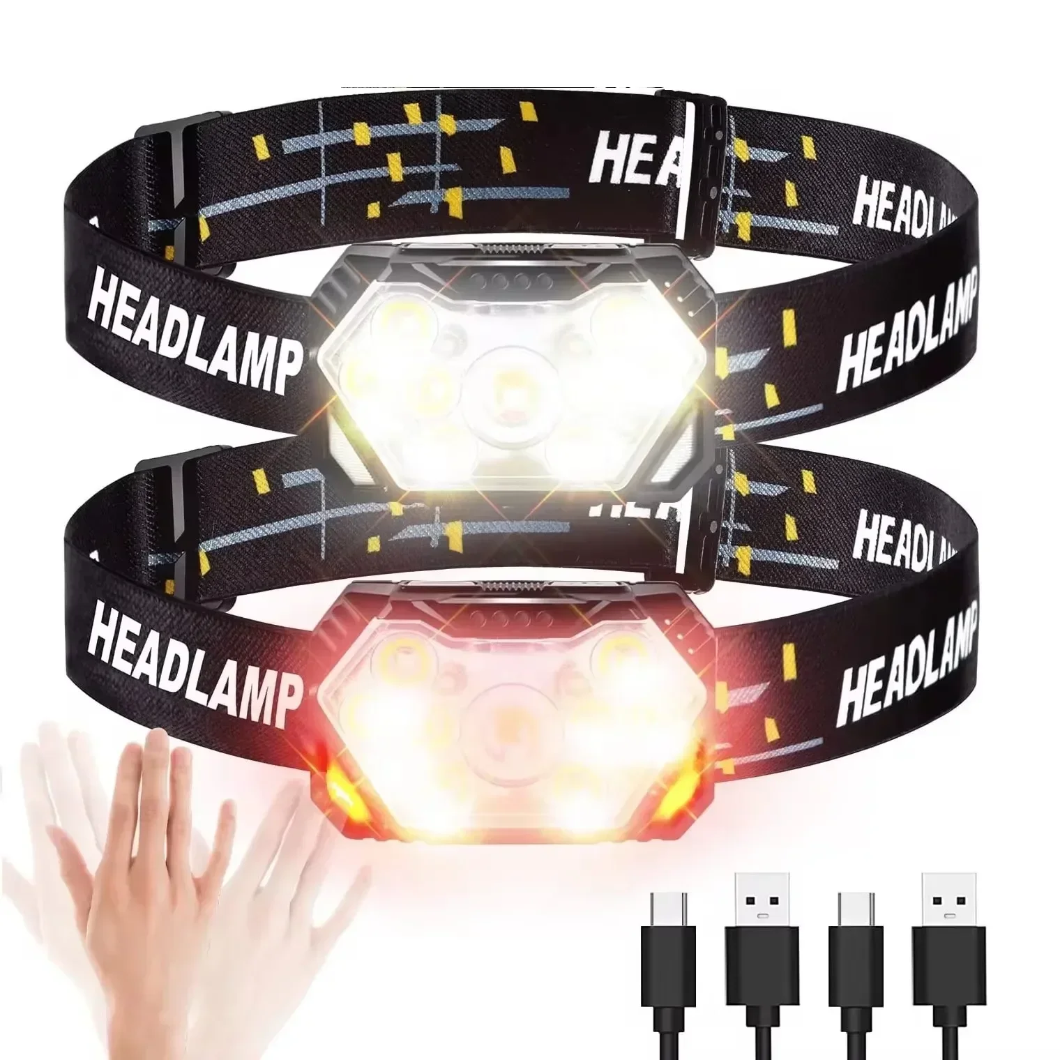 Powerful LED Sensor Headlamp U - Fish Finder Battery ulasan dan harga