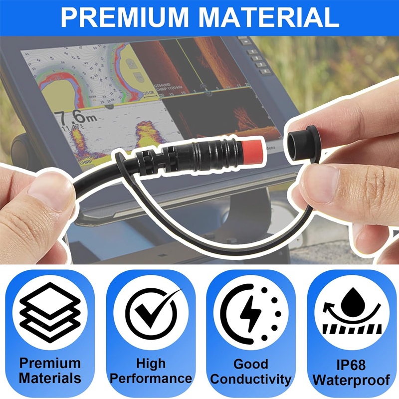 Marine 4-Pin Power Cable Conne - Fish Finder Cable ulasan dan harga