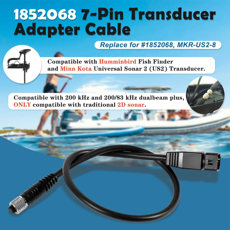 1852068 MKR-US2-8 7-Pin Adapte - Fish Finder Cable ulasan dan harga